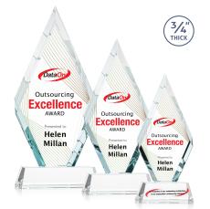 Richmond Full Color Clear on Newhaven Diamond Crystal Award - Awards and Trophies