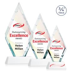 Richmond Full Color White on Newhaven Diamond Crystal Award - Awards and Trophies