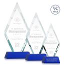 Richmond Blue on Newhaven Base Diamond Crystal Award