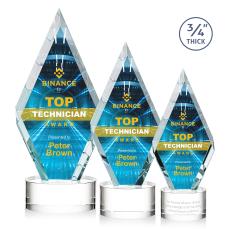 Richmond Full Color Clear on Marvel Diamond Crystal Award - Crystal Awards