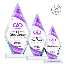 Richmond Full Color Clear Diamond Crystal Award - Crystal Awards