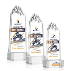 Himalayas Full Color Clear on Base Towers Crystal Award - Full Color Imprint