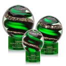 Zodiac Green on Marvel Base Globe Glass Award