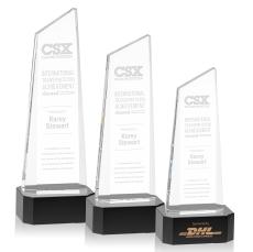 Belmont Tower Black on Padova Base Peaks Crystal Award - Crystal Awards