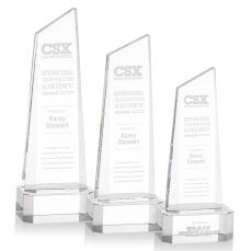 Belmont Tower Clear on Padova Base Peaks Crystal Award - Awards and Gifts