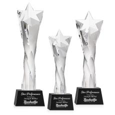 Arlington Black on Robson Base Star Crystal Award - Awards and Trophies