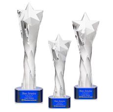 Arlington Blue on Paragon Base Star Crystal Award - Awards and Trophies