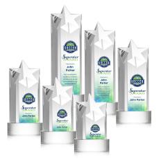 Berkeley Full Color Clear on Stanrich Base Star Crystal Award - Awards and Trophies