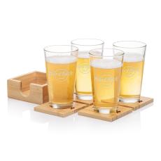 Bamboo Coaster Gift Set - Chelsea - Barware