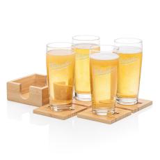 Bamboo Coaster Gift Set - Wilmington - Barware