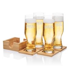 Bamboo Coaster Gift Set - Leipzig - Gift Sets