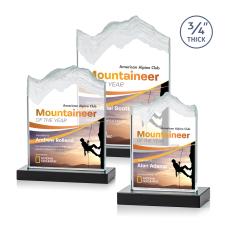 Kilimanjaro Full Color Black Peaks Crystal Award - Awards and Trophies