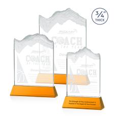 Kilimanjaro Amber on Newhaven Peaks Crystal Award - Awards and Trophies