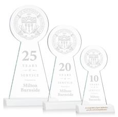 Laidlaw Tower White Towers Crystal Award - Awards and Trophies