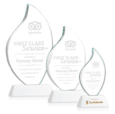 Odessy White on Newhaven Flame Crystal Award - Awards and Trophies