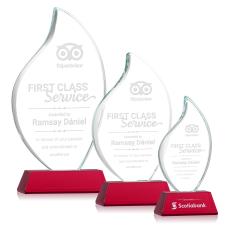 Odessy Red on Newhaven Flame Crystal Award - Awards and Trophies