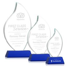 Odessy Blue on Newhaven Flame Crystal Award - Awards and Trophies