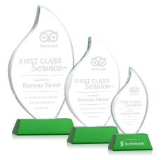 Odessy Green on Newhaven Flame Crystal Award - Awards and Trophies