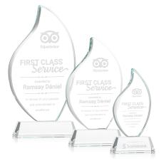 Odessy Clear on Newhaven Flame Crystal Award - Awards and Trophies