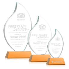 Odessy Amber on Newhaven Flame Crystal Award - Awards and Trophies