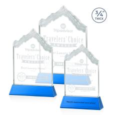 McKinley Sky Blue on Newhaven Peaks Crystal Award - Crystal Awards