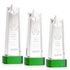 Delaware Star on Base - Green - Awards and Trophies