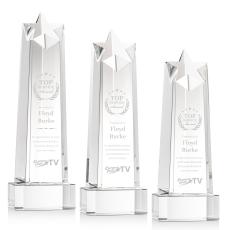 Delaware Star on Base - Clear - Awards and Trophies