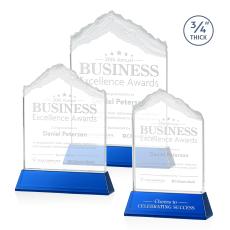 Everest Blue on Newhaven Peaks Crystal Award - Crystal Awards