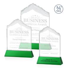 Everest Green on Newhaven Peaks Crystal Award - Crystal Awards