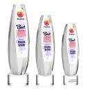 Hoover Full Color Clear on Marvel Base Towers Crystal Award
