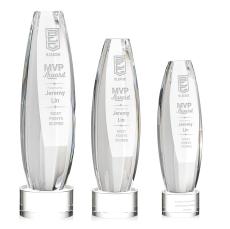 Hoover Clear on Marvel Base Towers Crystal Award - Crystal Awards