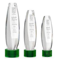 Hoover Green on Marvel Base Towers Crystal Award - Crystal Awards