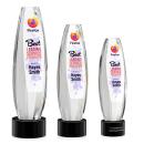 Hoover Full Color Black on Marvel Base Towers Crystal Award