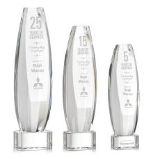 Hoover Clear on Paragon Base Towers Crystal Award - Awards and Gifts