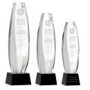 Hoover Black on Robson Base Towers Crystal Award