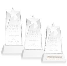 Millington Star on Base - White - Awards and Trophies