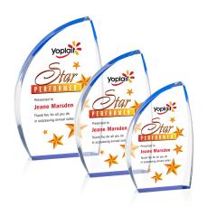 Duncan Full Color Blue Unique Acrylic Award - Acrylic Awards