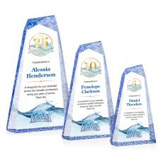 Veradero Full Color Blue Peaks Acrylic Award - Acrylic Awards