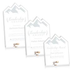 Polaris Summit Gold Peaks Acrylic Award - Acrylic Awards