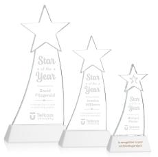 Manolita White Star Crystal Award - Awards and Trophies
