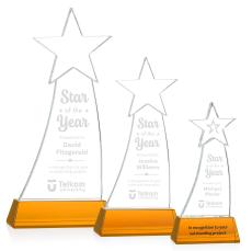 Manolita Amber Star Crystal Award - Awards and Trophies