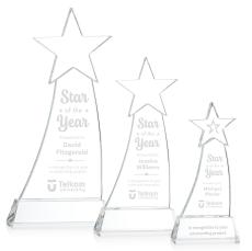 Manolita Clear Star Crystal Award - Awards and Trophies