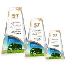Tyneside Full Color Gold Towers Acrylic Award - Full Color Imprint