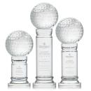 Golf Ball Globe on Colverstone Base Crystal Award