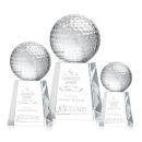 Golf Ball Globe on Celestina Base Crystal Award