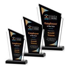 Dunstable Full Color Black Peaks Acrylic Award - Awards and Trophies