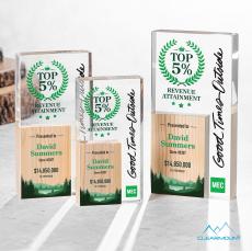 Jardin Full Color Rectangle Wood Award - Acrylic Awards
