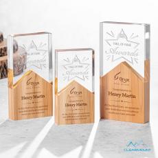 Montagnes Rectangle Wood Award - Acrylic Awards