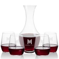 Oldham Carafe & Germain Stemless Wine - Barware