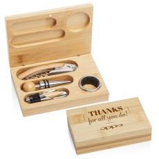 Bamboo Wine Accessory Set - Wine Accessories